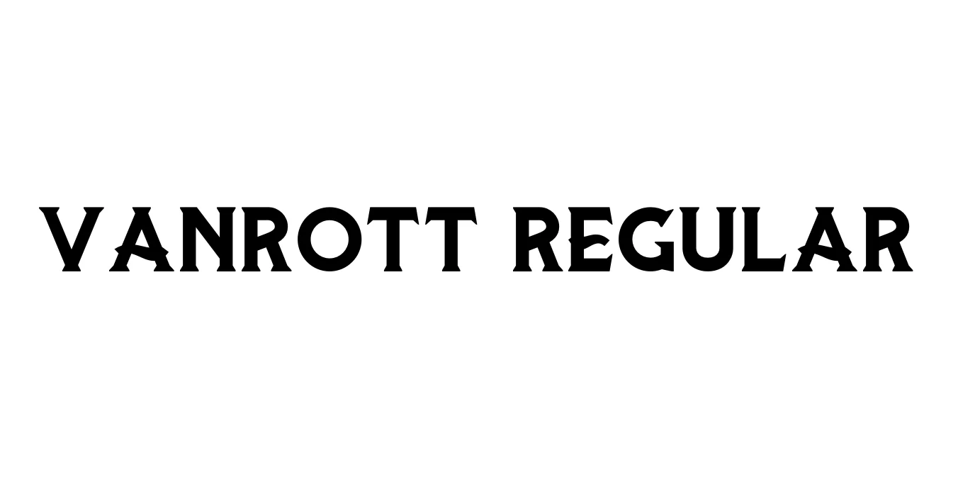Vanrott Regular Font Preview