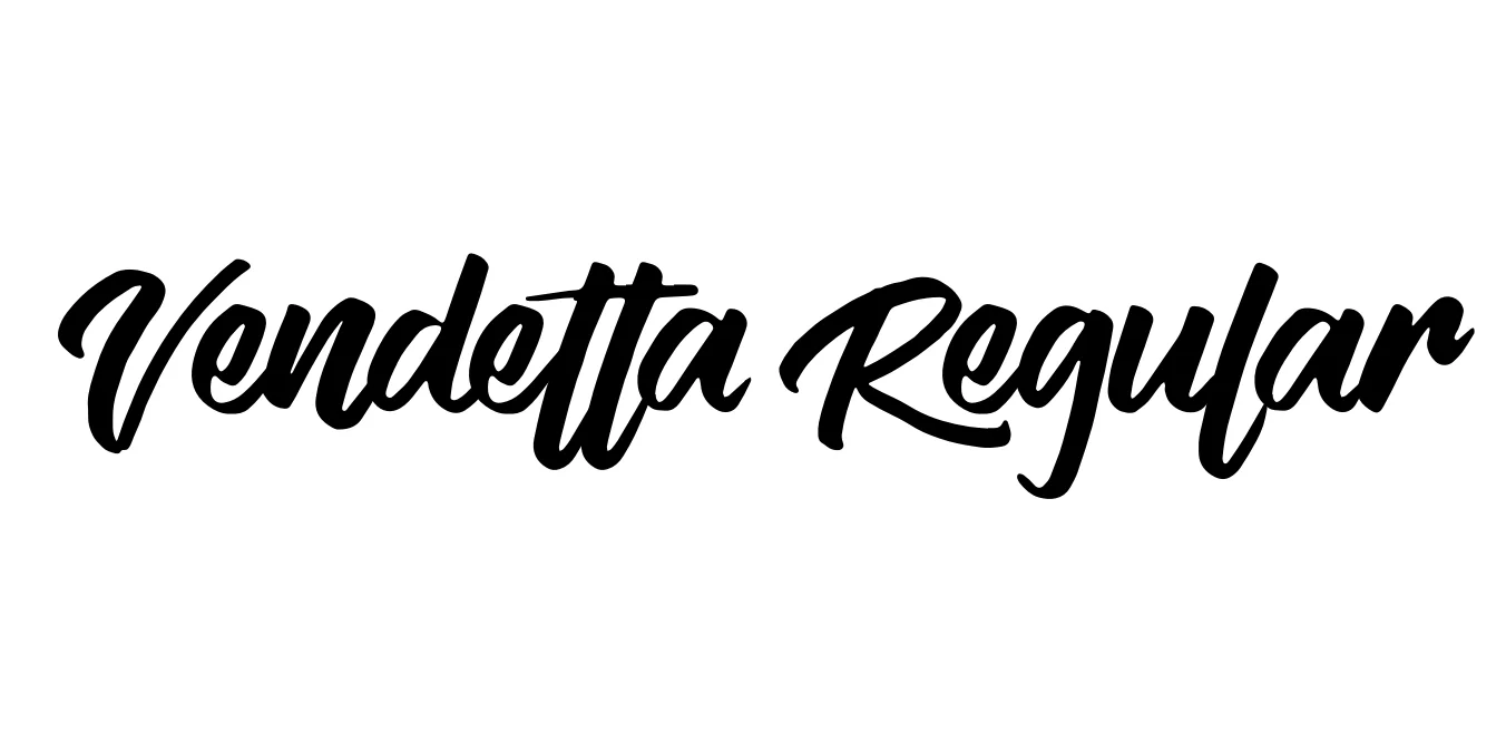 Vendetta Regular Font Preview