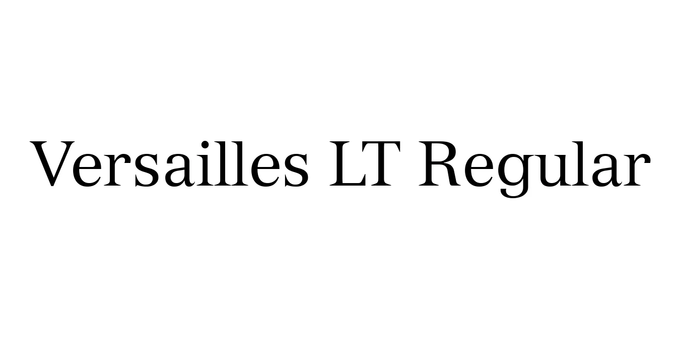 Versailles LT Regular Font Preview