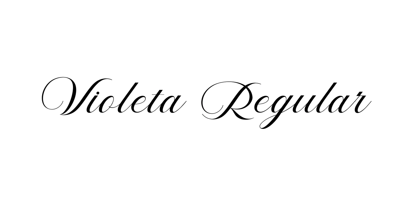 Violeta Regular Font Preview