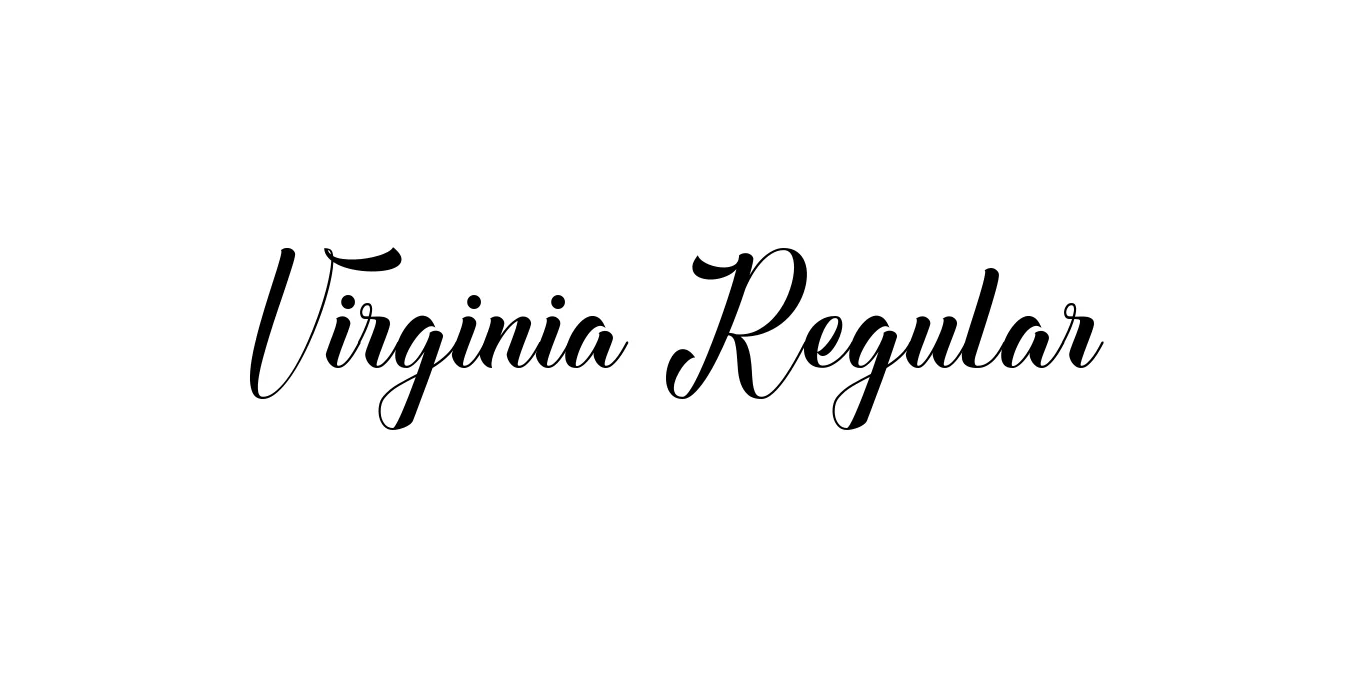 Virginia Regular Font Preview