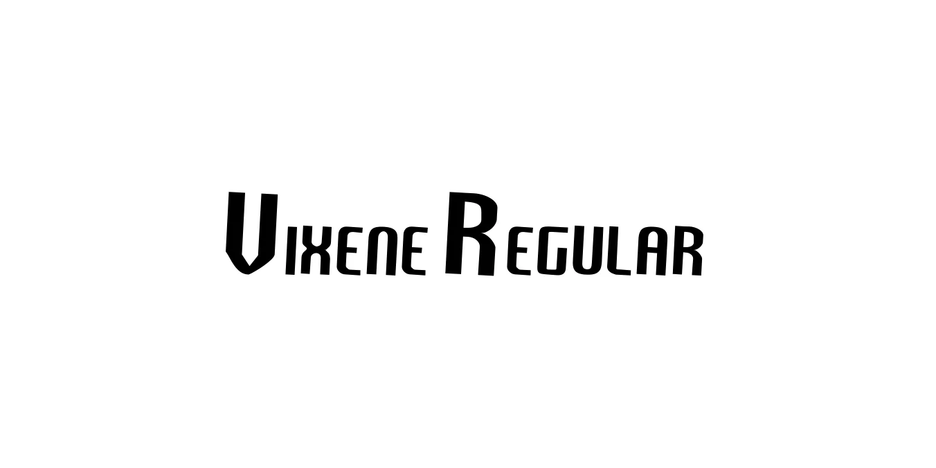 Vixene Regular Font Preview