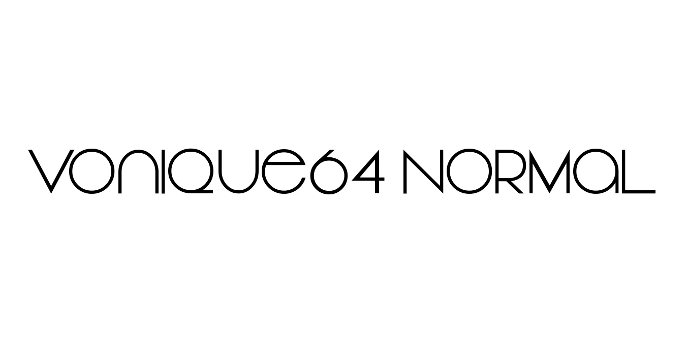 Vonique64 Normal Font Preview