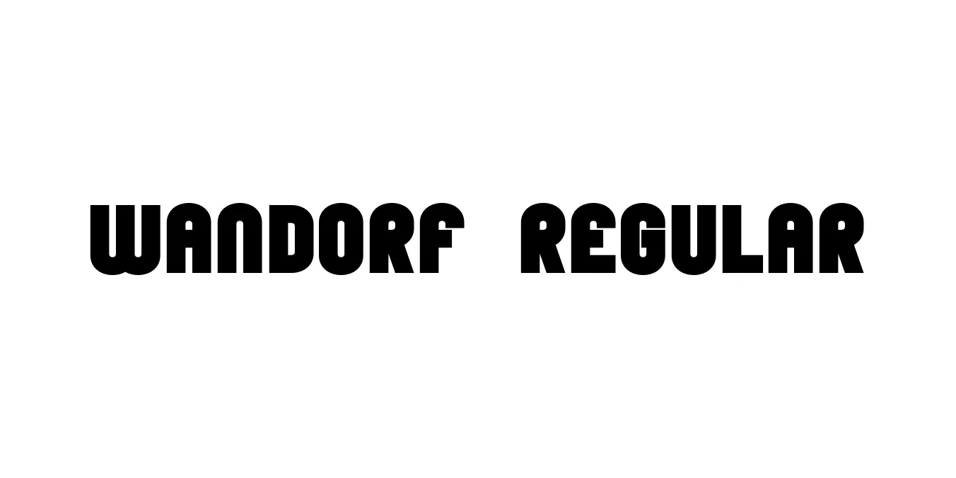 Wandorf Regular Font Preview