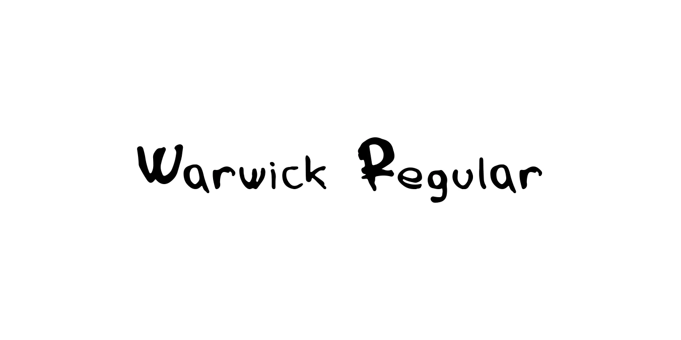 Warwick Regular Font Preview