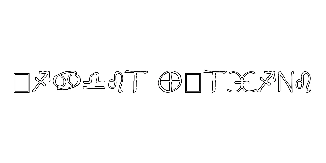 Widget Outline Font Preview