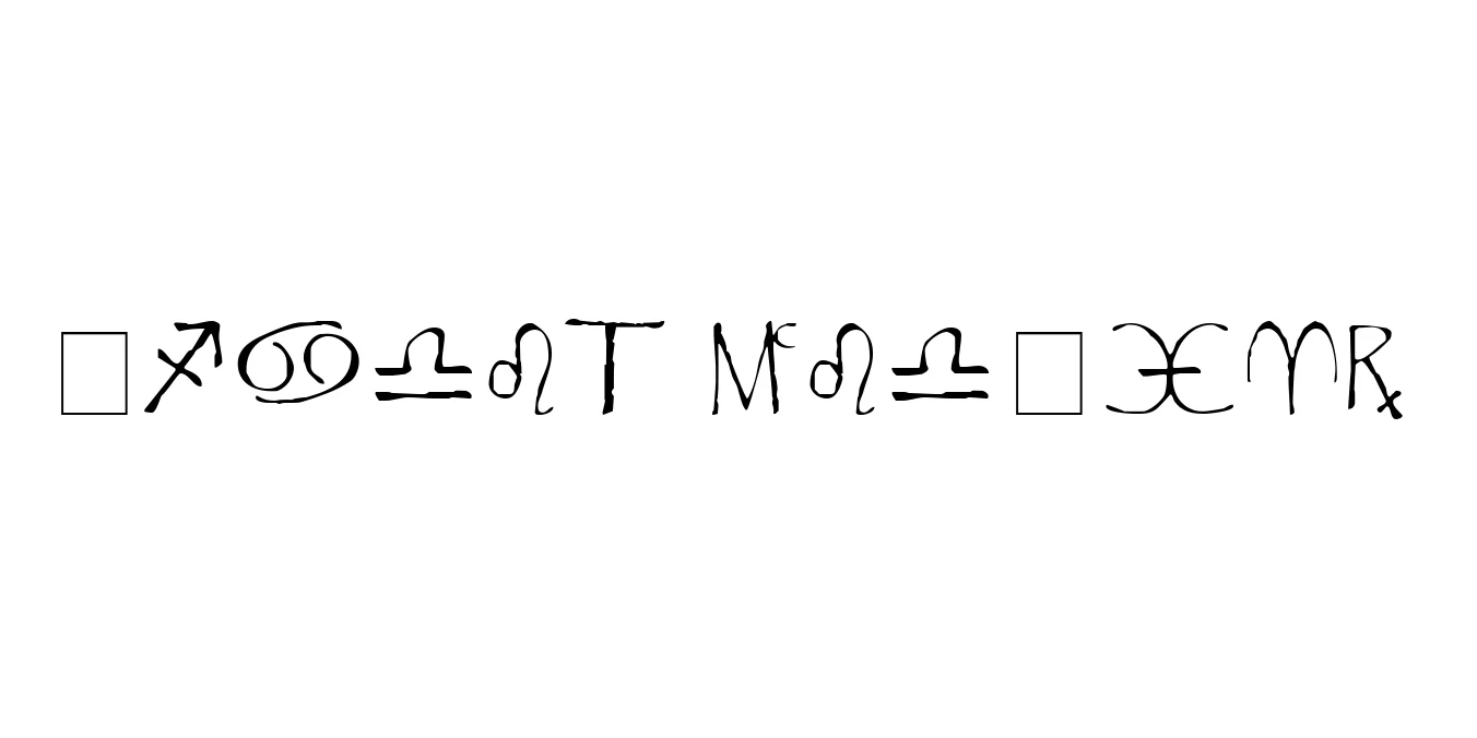 Widget Regular Font Preview