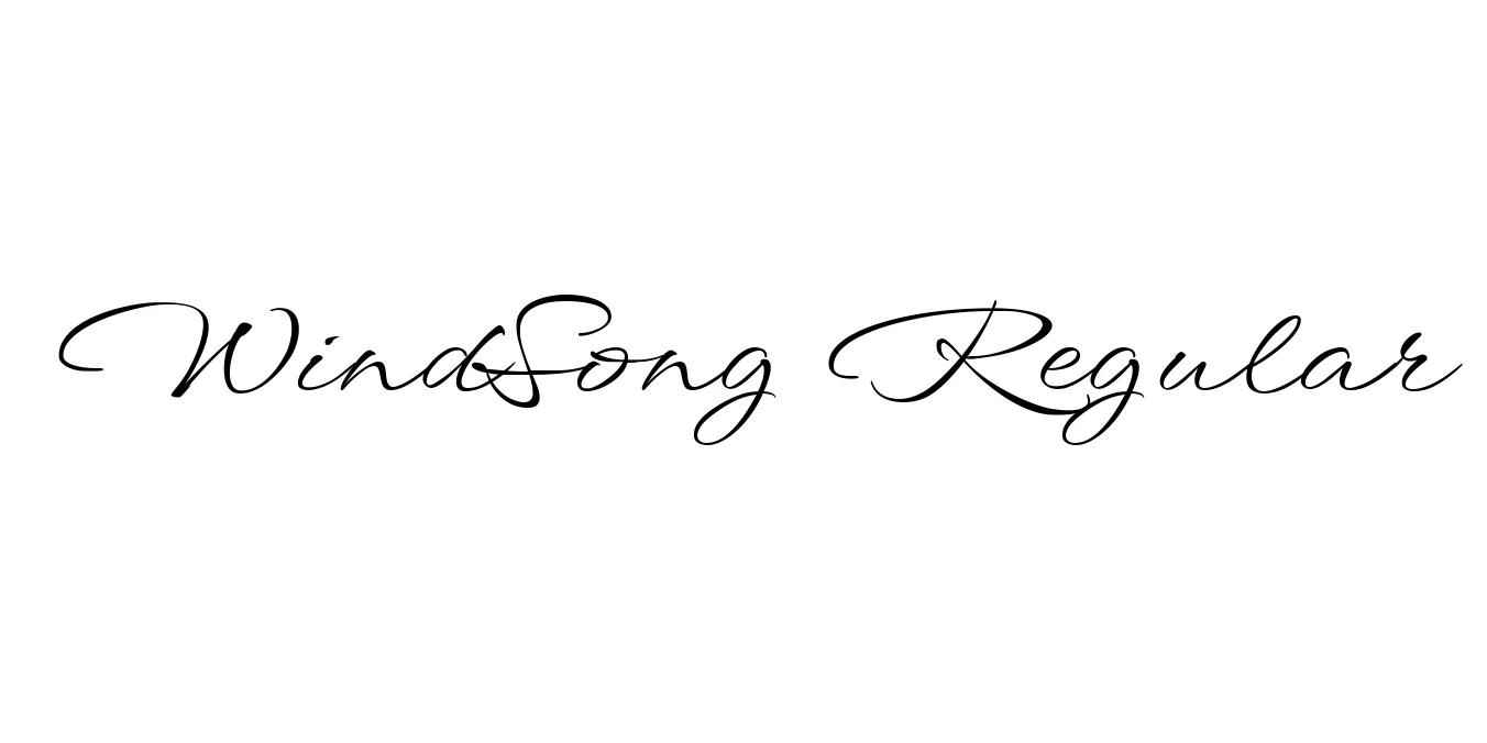 WindSong Regular Font Preview
