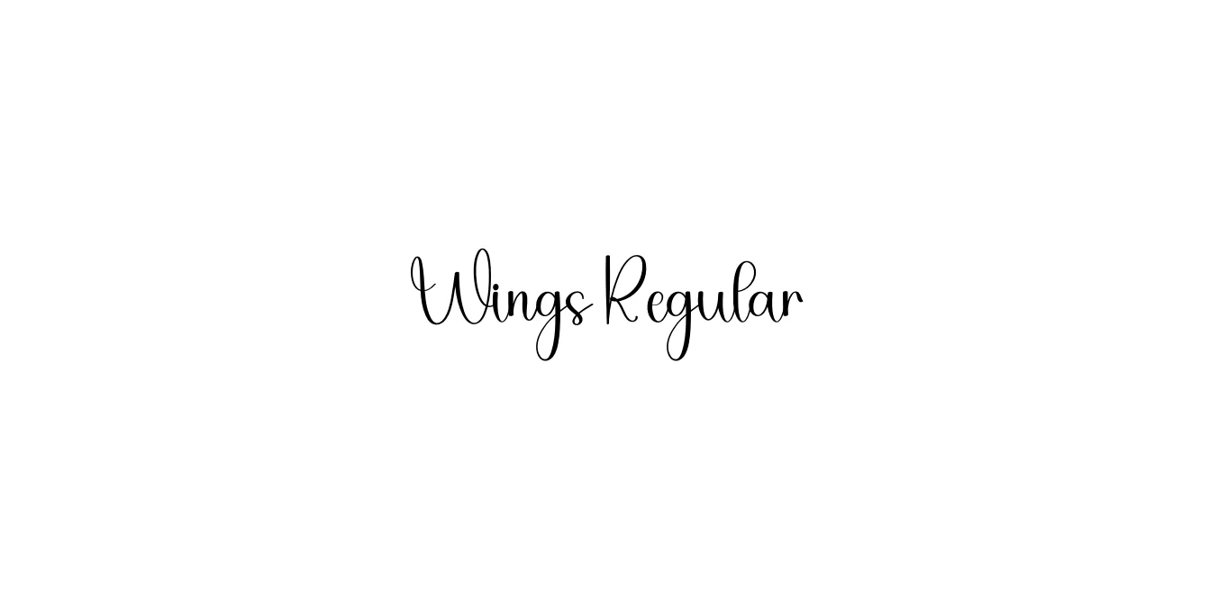 Wings Regular Font Preview