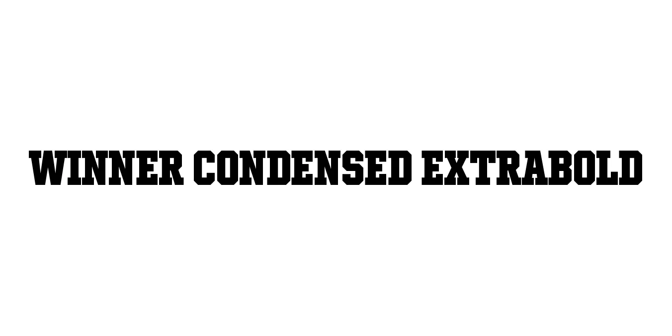 Winner Condensed ExtraBold Font Preview