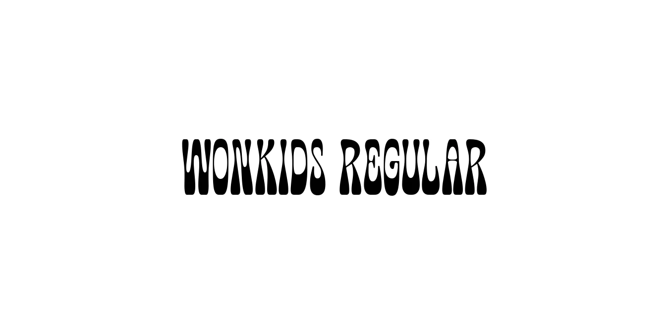 Wonkids Regular Font Preview