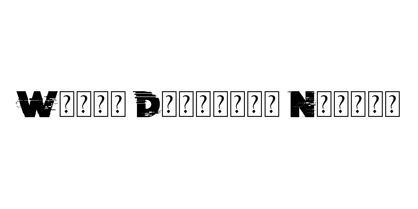 Wrong Delivery Normal Font Preview