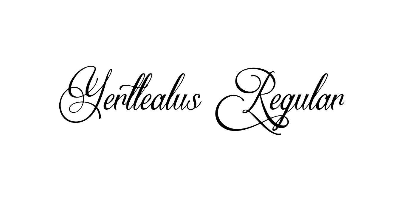 Yertlealus Regular Font Preview