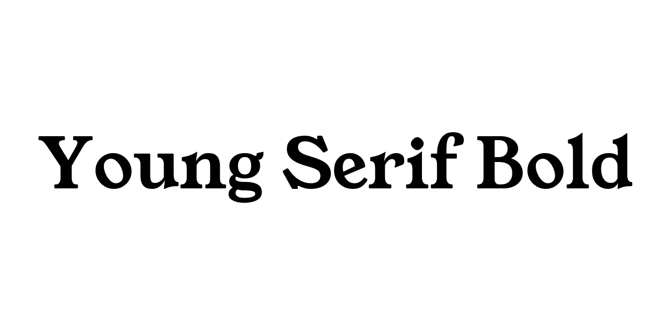 Young Serif Bold Font Preview