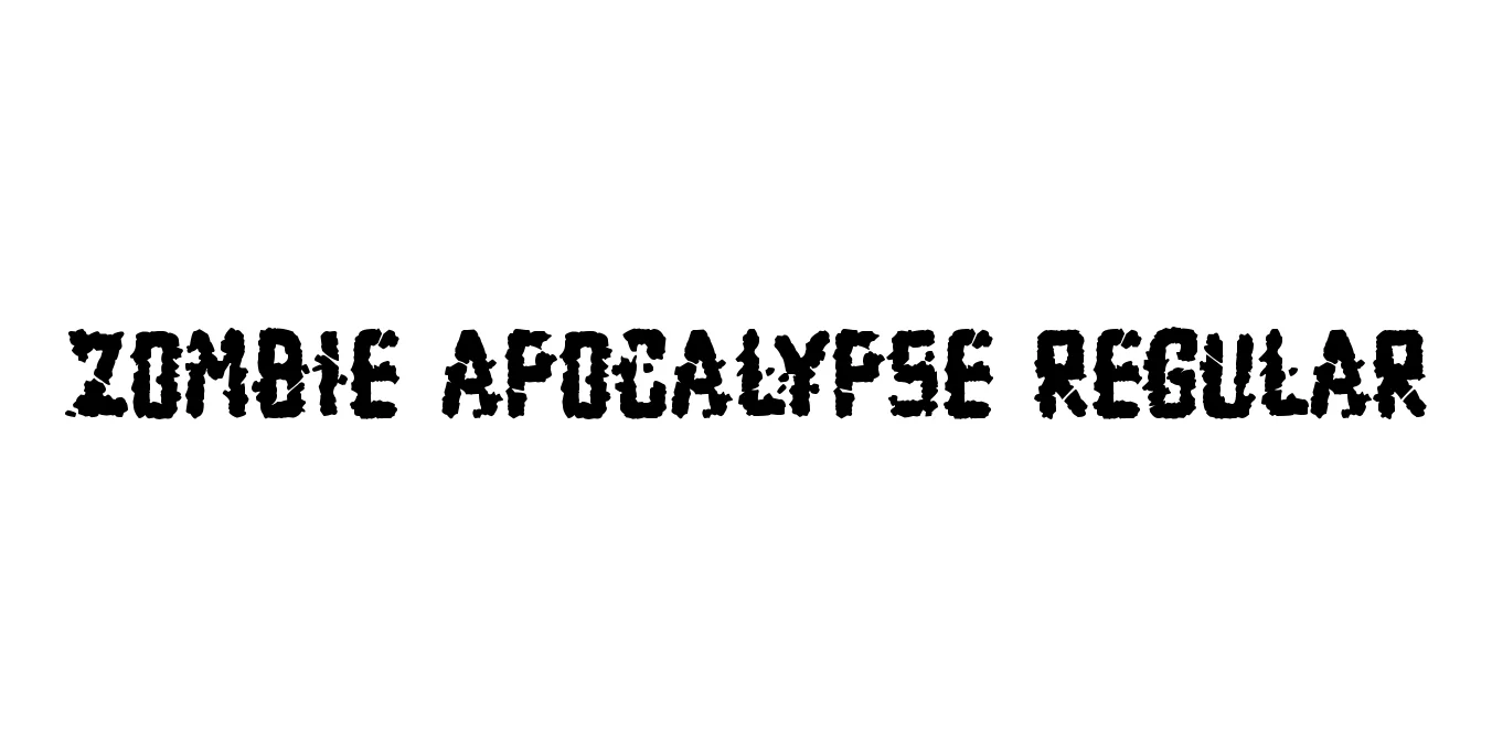 Zombie Apocalypse Regular Font Preview