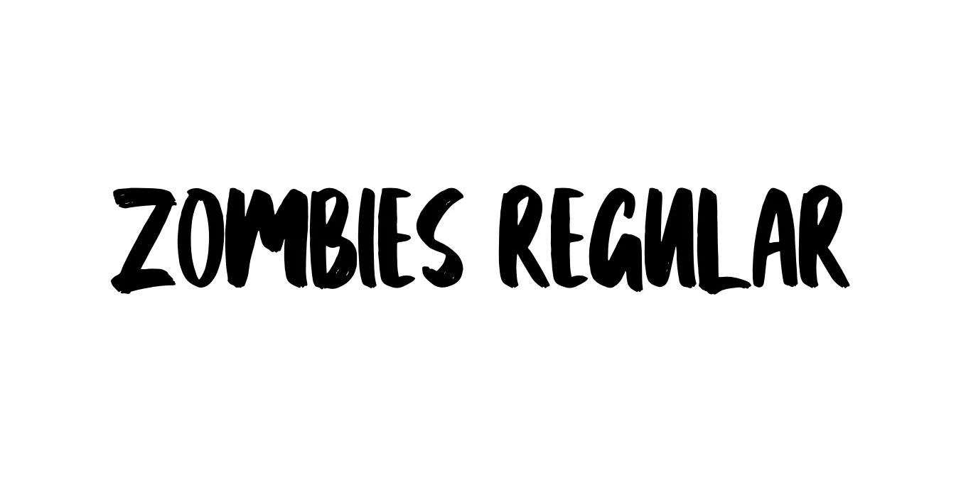 Zombies Regular Font Preview