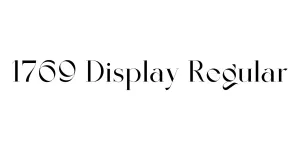 1769 Display Regular Font