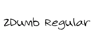 2Dumb Regular Font