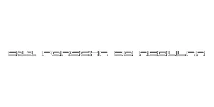 911 Porscha 3D Regular Font