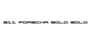 911 Porscha Bold Bold Font