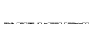911 Porscha Laser Regular Font