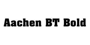 Aachen BT Bold Font