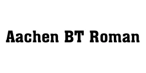 Aachen BT Roman Font