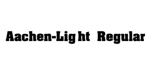 Aachen-Light Regular Font