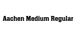 Aachen Medium Regular Font