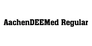 AachenDEEMed Regular Font