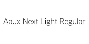 Aaux Next Light Regular Font