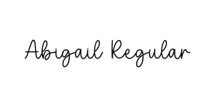 Abigail Regular Font
