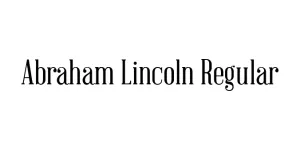 Abraham Lincoln Regular Font