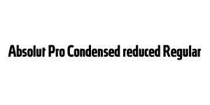 Absolut Pro Condensed reduced Regular Font