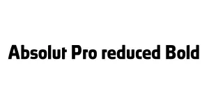 Absolut Pro reduced Bold Font