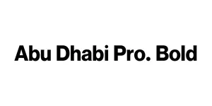 Abu Dhabi Pro. Bold Font