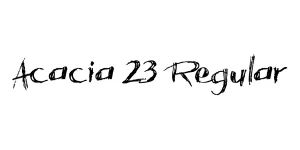 Acacia 23 Regular Font