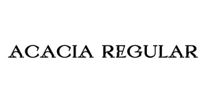 Acacia Regular Font