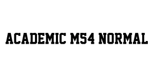 Academic M54 Normal Font
