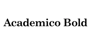 Academico Bold Font
