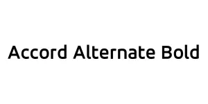 Accord Alternate Bold Font
