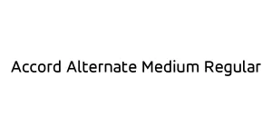 Accord Alternate Medium Regular Font