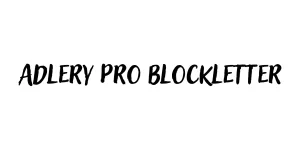 Adlery Pro Blockletter Font