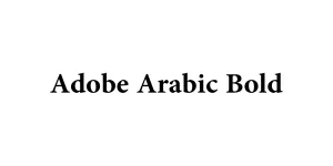 Adobe Arabic Bold Font