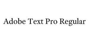 Adobe Text Pro Regular Font