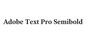 Adobe Text Pro Semibold Font