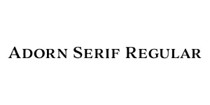 Adorn Serif Regular Font
