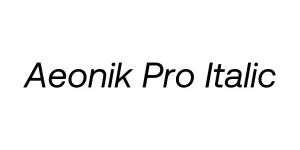 Aeonik Pro Italic Font