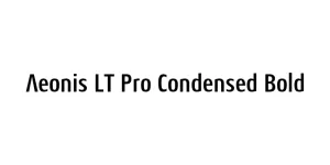 Aeonis LT Pro Condensed Bold Font