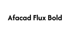Afacad Flux Bold Font